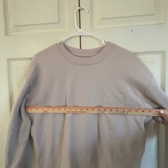 Lululemon Perfectly Oversized Crewneck Sweatshirt Mauve Pink Lavender Pullover - Picture 3 of 7
